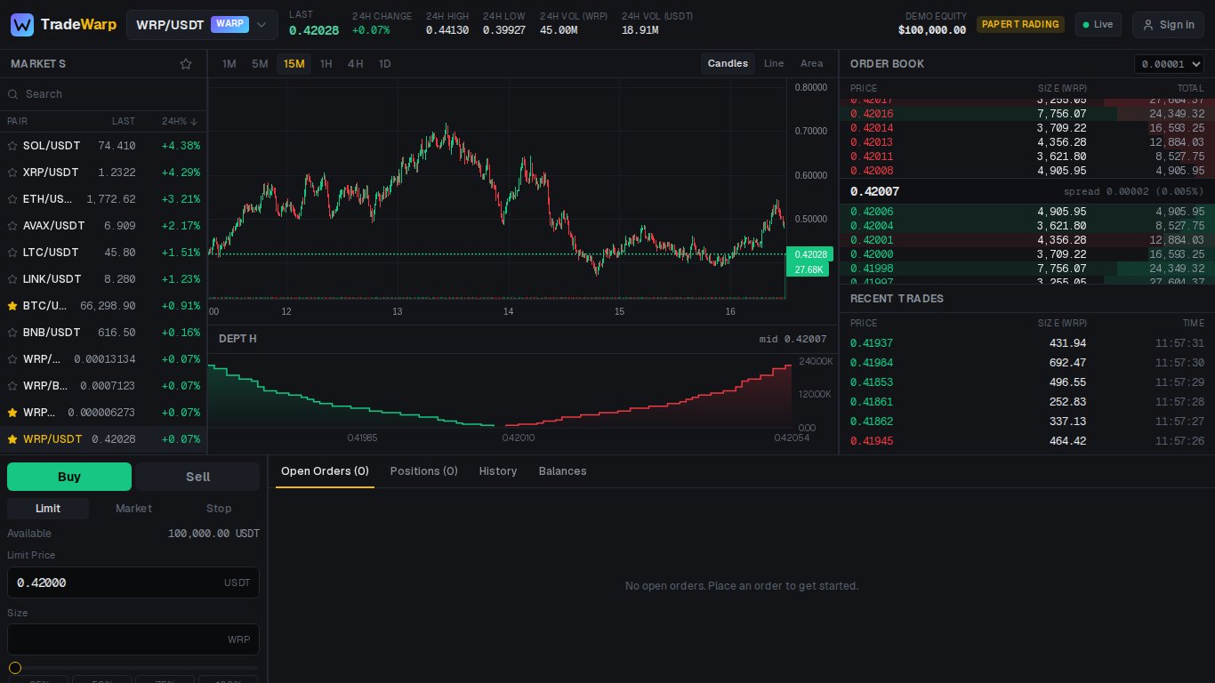 TradeWarp preview